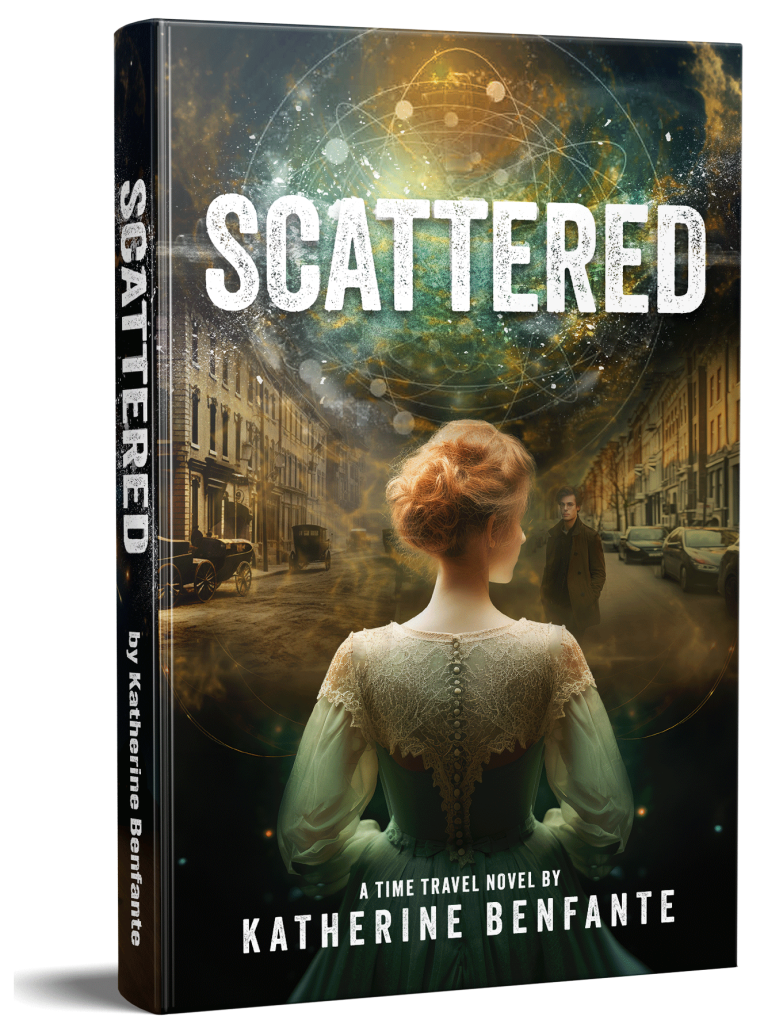 Scattered, a time travel science fiction romance by Katherine Benfante